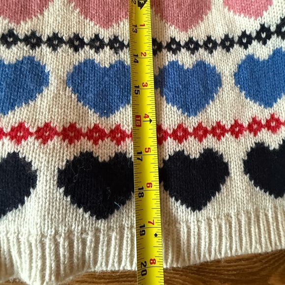 Boden ivory heart fair isle jumper - Picture 5 of 7